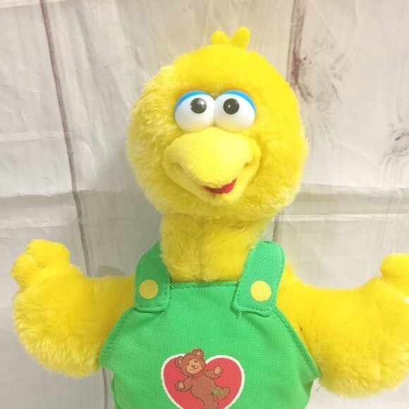 Sesame Street 2004 Nanco Plush Big Bird Green Overalls Stuff Animal 12 in Plush - Picture 4 of 6